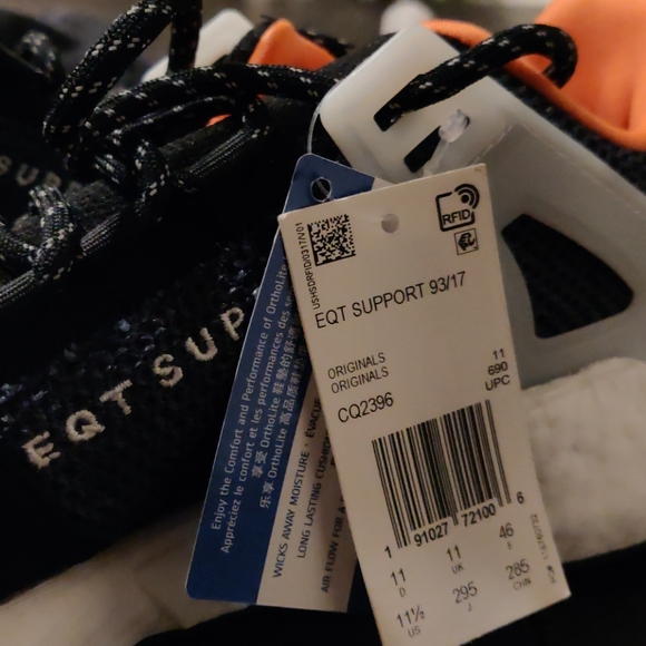 adidas eqt support 93/17 80s rosse